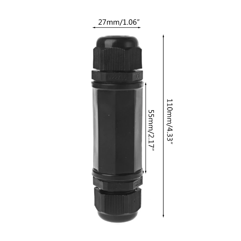 Connettore impermeabile RJ45 Connettore cavo rete Ethernet IP67 doppio per testa