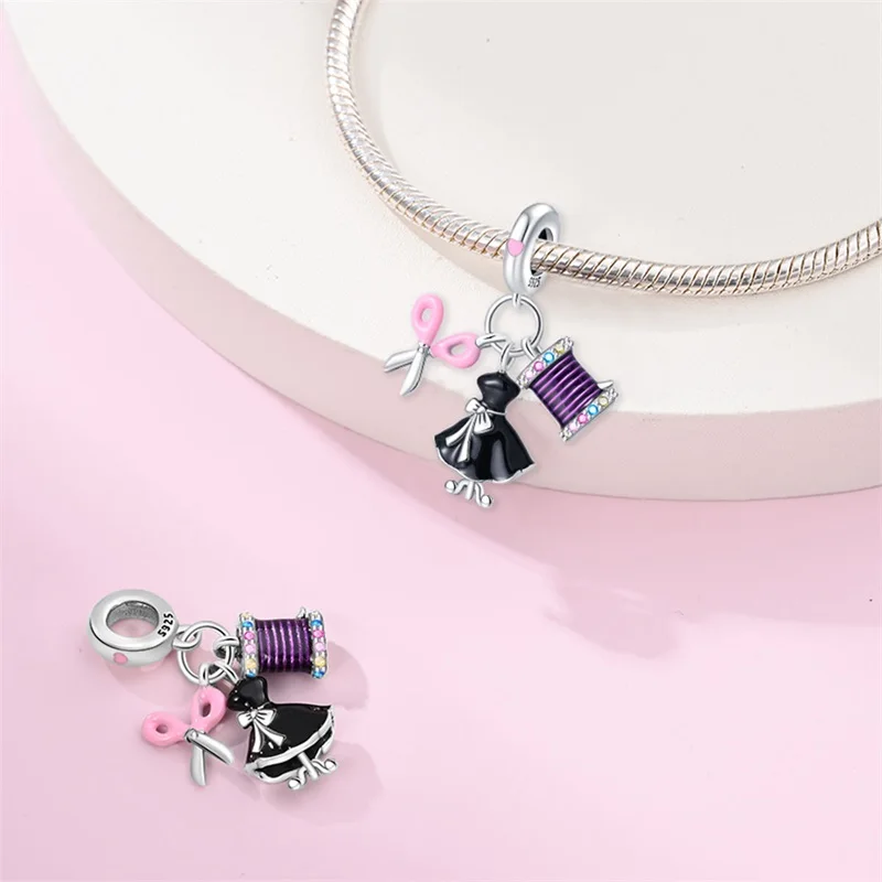 925 Sterling Silver Fashion Master Charm Pendant Fit 3mm Original Bracelet DIY Women Fashion Exquisite Anniversary Jewelry Gifts
