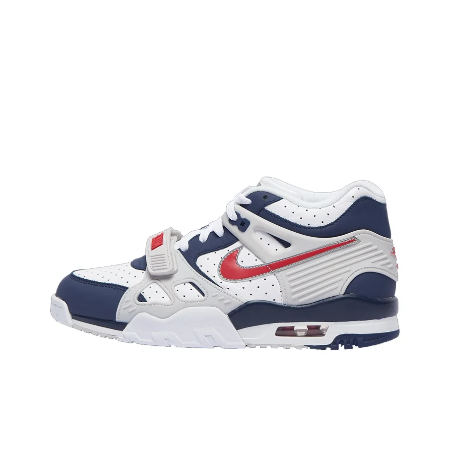 Nike Air Trainer 3 Retro Slip Resistant Lightweight Low top Basketball Shoes Men's White Blue CN0923-400