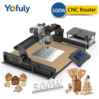 500W CNC Router Aluminum CNC Frame Kit Spindle Motor ER11 Collet GRBL DIY Engraving Machine Laser Engraving Machine