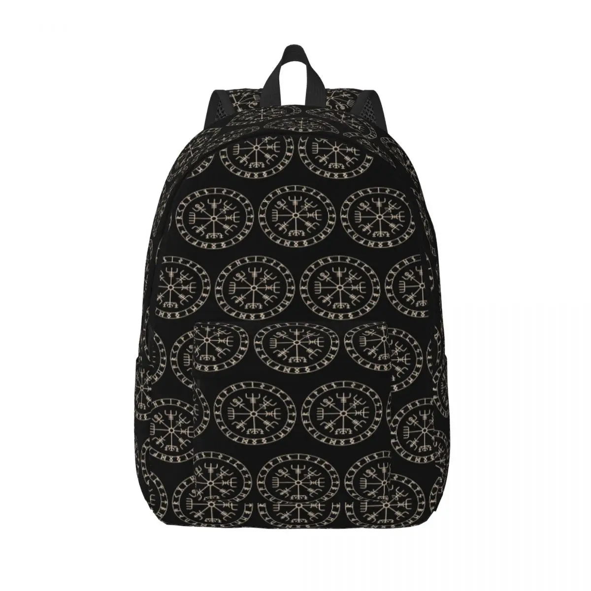 

Runic Viking Compass Vegvisir Celtic Student Backpack School Bag Hiking Travel Daypack for Boys Girls Bookbag Shoulder Bags