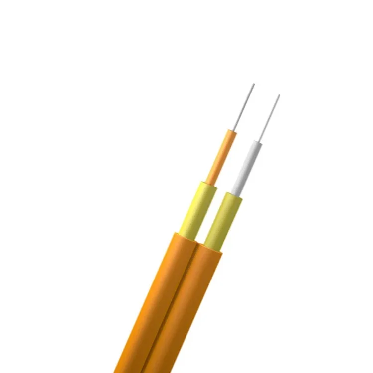 fiber optic cable 1000m duplex SM 2mm LSZH Yellow G657A2 indoor dual core for fiber patchcord 1km/roll ftth wire