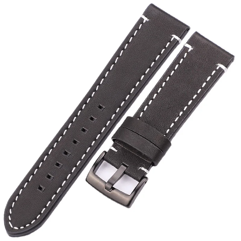 DUTRIEUX Öl Wachs Kuh Leder Armband Armband Frauen Männer Gürtel Für Huawei Amazfit Samsung Galaxy Uhr 4 Strap 18mm 20mm 22mm 24mm Band 7