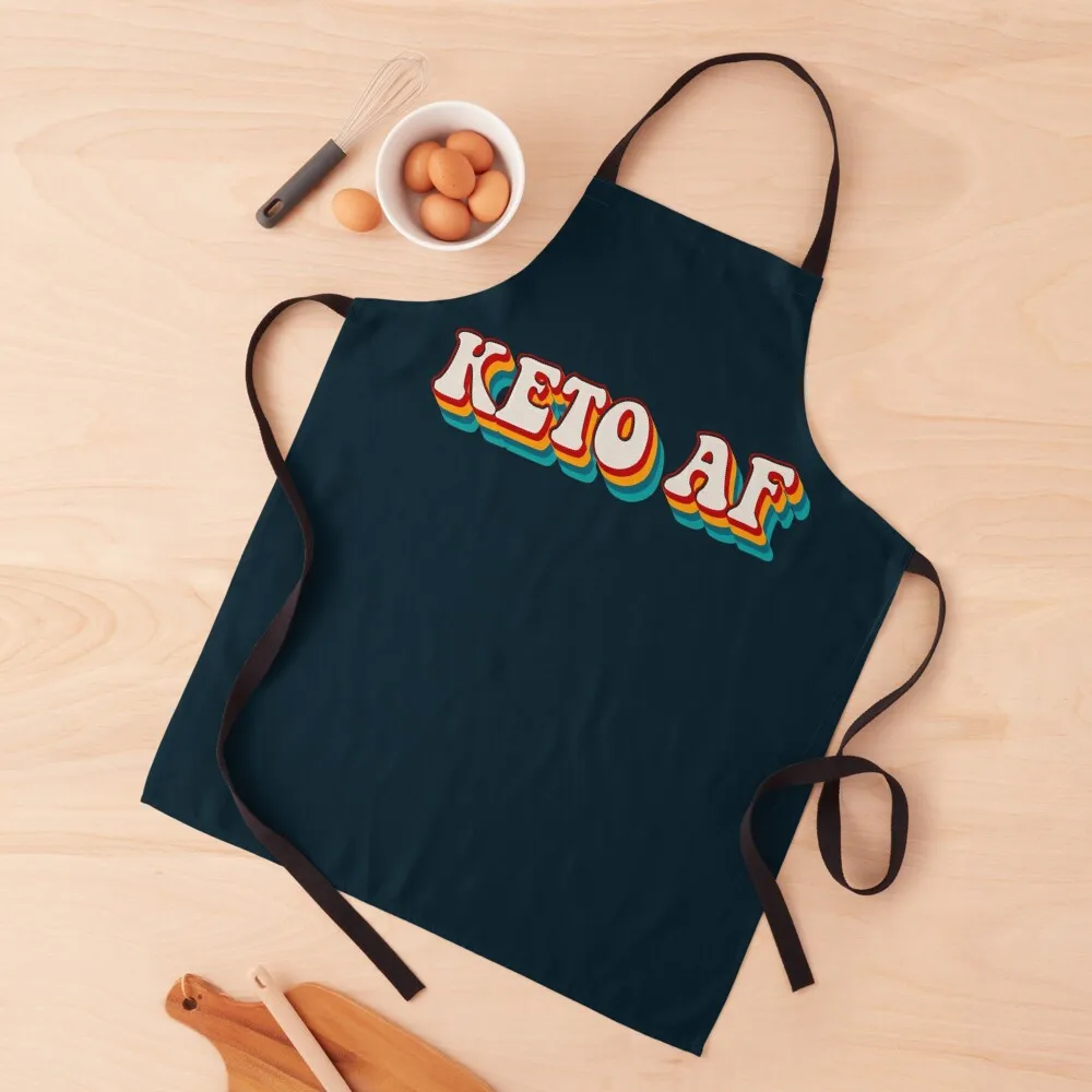 

Keto AF Apron Customizable for women with pocket Apron