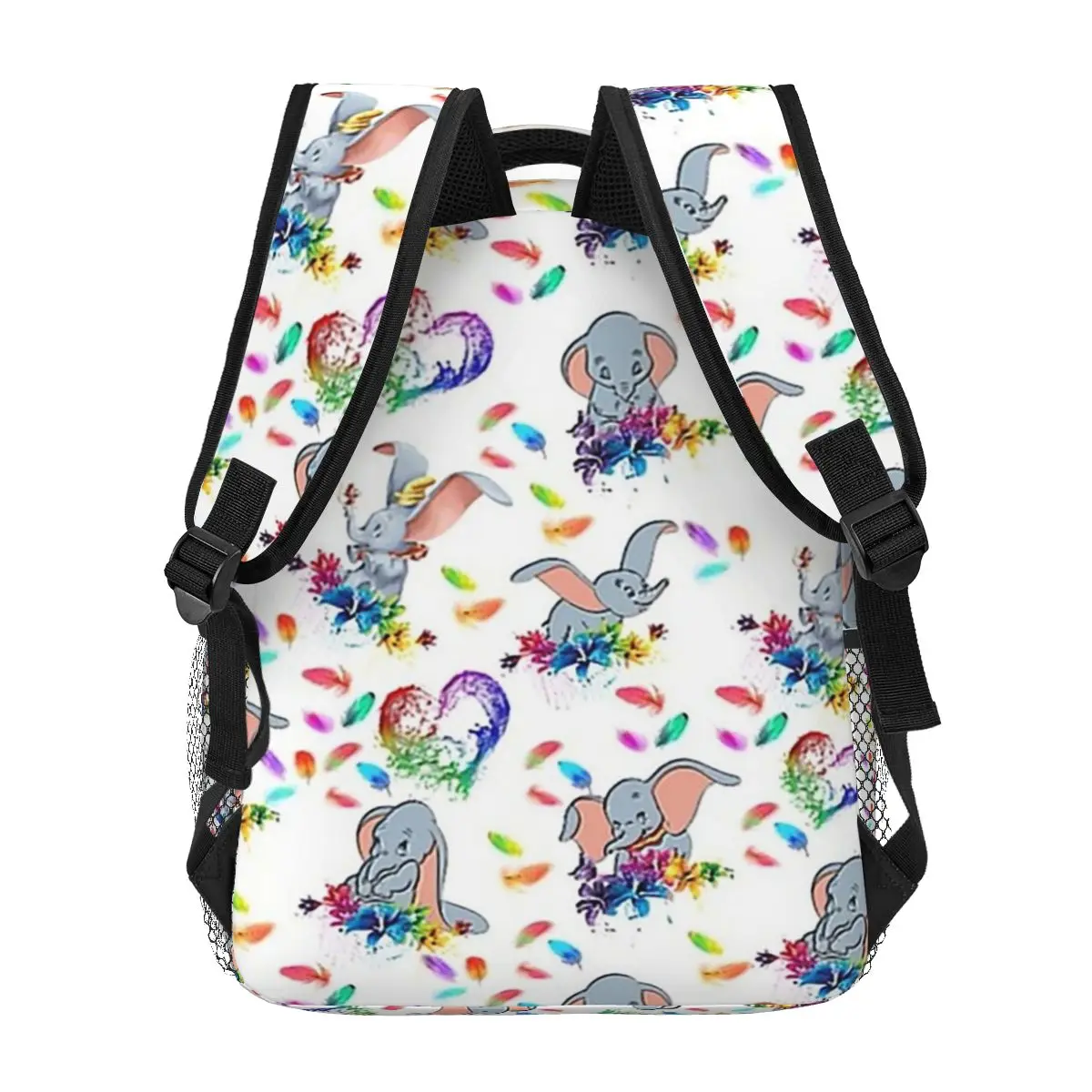 Zaini Dumbo goffrati con stampa piuma ragazzi ragazze Bookbag borse da scuola per bambini Cartoon Kids zaino borsa a tracolla grande capacità