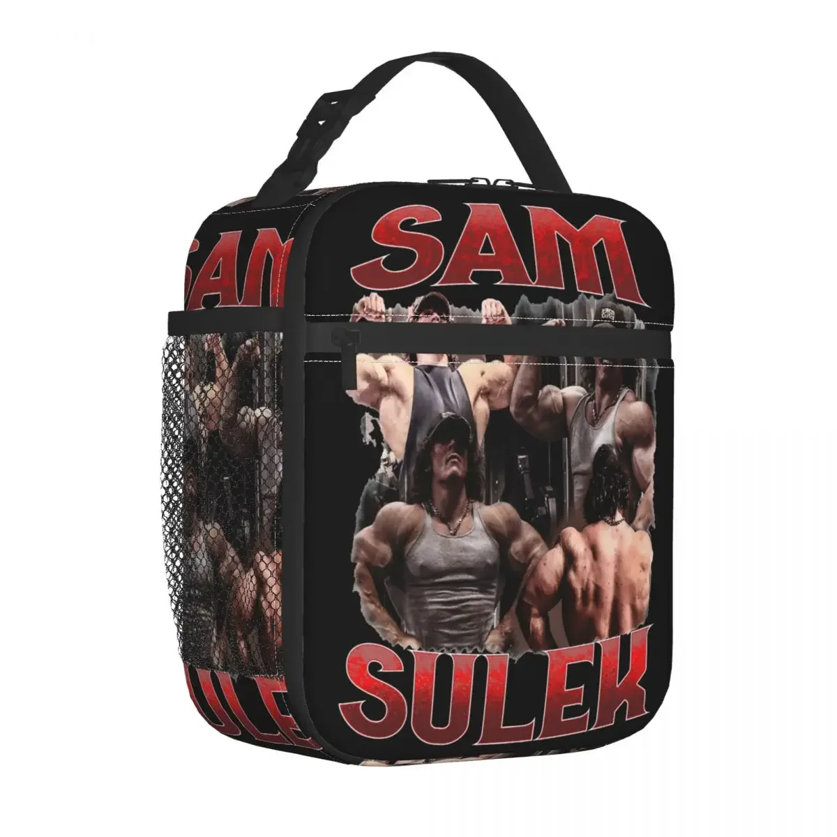 SAM SULEK-Bolsa de almuerzo aislada, contenedor de comida grande, bolsa enfriadora, bolsa de mano, fiambrera universitaria, bolsas de almacenamiento de alimentos al aire libre