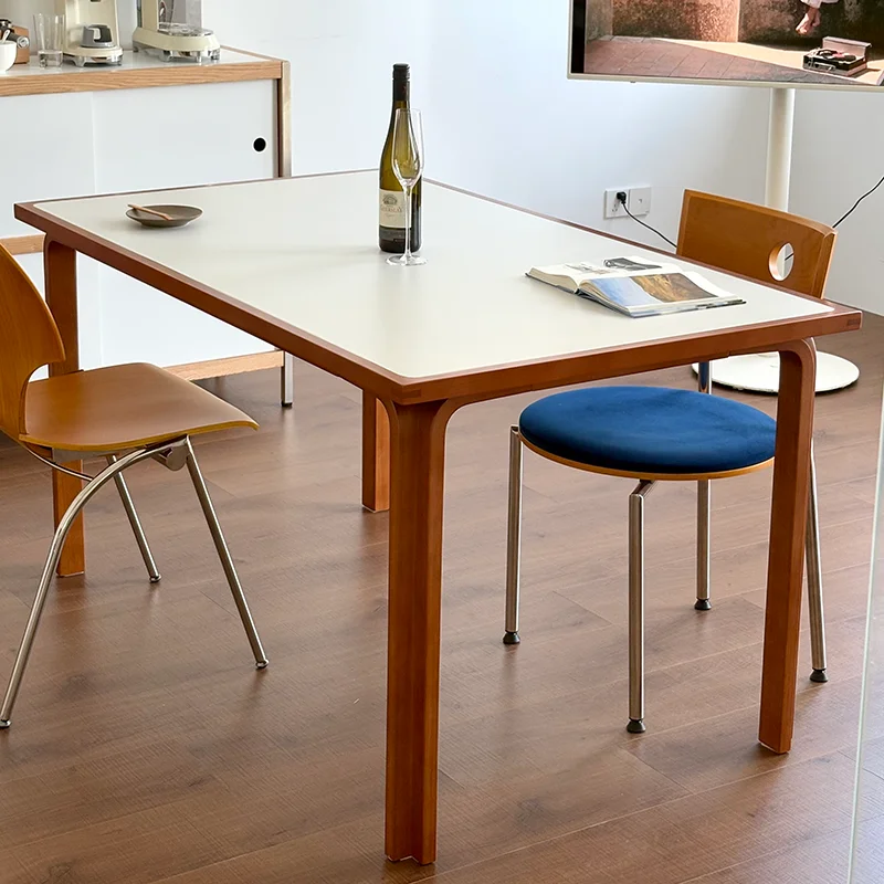 Nordic Designer Dining Table Reception Corner Lounge Modern Kitchen Restaurant Dining Table Coffee Salon Muebles Home Furniture