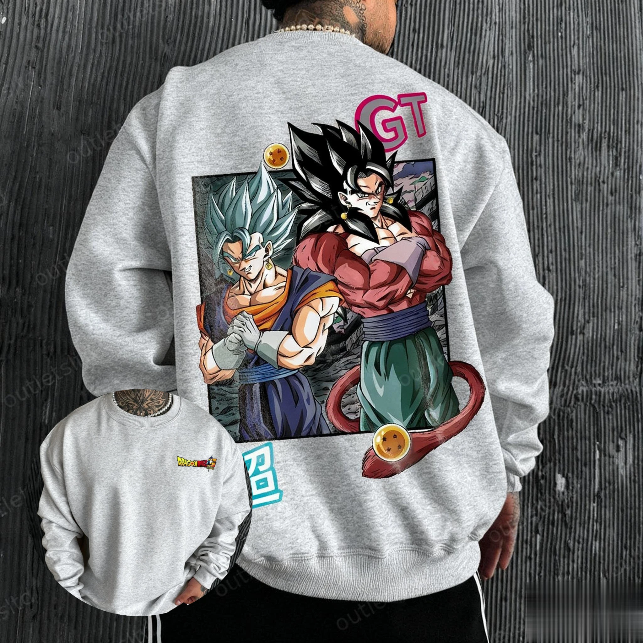 

Dragon Ball аниме принт с круглым вырезом толстовка с капюшоном для мужчин и женщин осенняя мода негабаритная повседневная уличная одежда пуловер топы унисекс