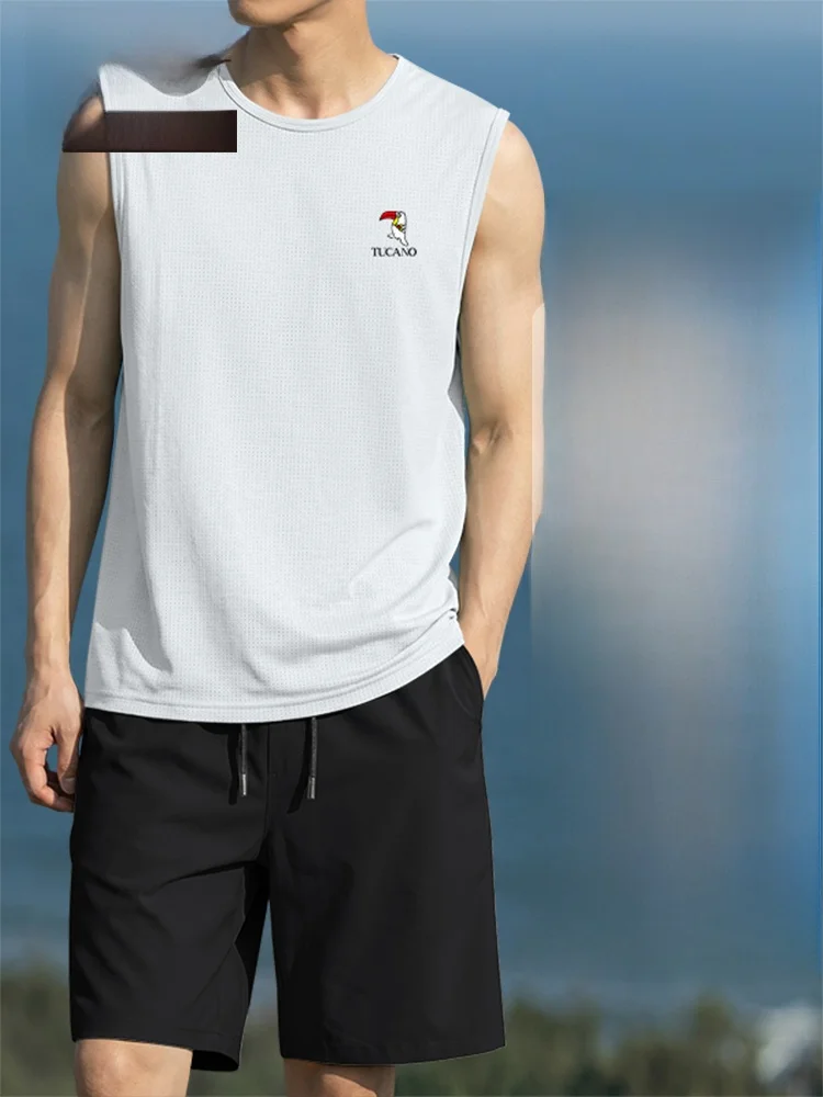 ice-silk-qui-dry-breathable-running-training-vest-men's-fitn-clothes-summer-running-training-set-polyester-spandex