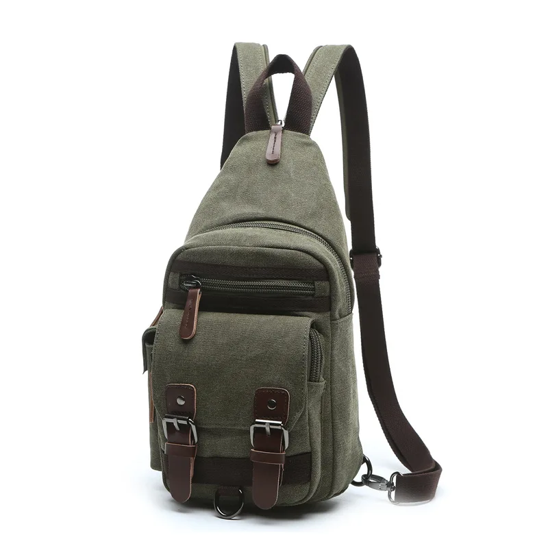 Mochila de lona crossbody para homens e mulheres, bolsa peito de um ombro, esportes de viagem ao ar livre, lazer, alta qualidade, nova moda, 2023