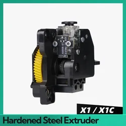Hardened Steel Extruder for Bambu Lab X1 X1C 3D Printers Extruder for Bambu P1P Gears Stainless Steel for Bambulab P1S Extruder