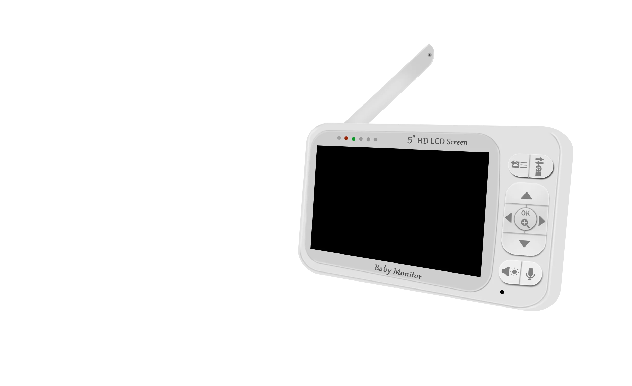 5Inch IPS Screen Wireless PTZ Baby Monitor Intercom Nanny Cam VOX Temperature Monitoring Feeding Plan  Babysitter