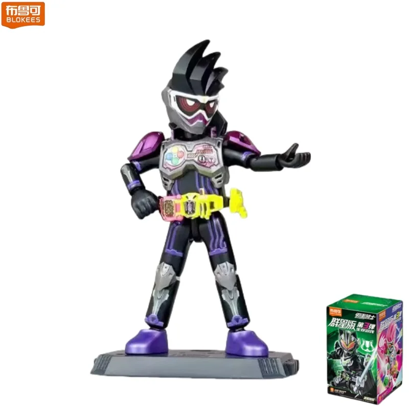 BLOKEES Bouwstenen Kamen Rider 3 Survival Game 3D Desktop Decoraties Dragon Riding Taili Kleine Deeltje Model Speelgoed Gift