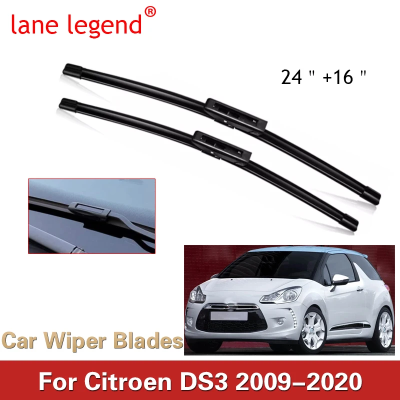 Car Wiper Blade for Citroen DS3 DS 3 2009~2020 Front Windscreen Windshield Wipers Car Accessories 2010 2011 2012 2013 2014 2015