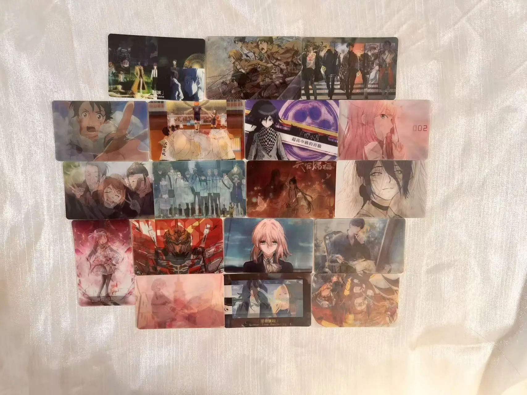 Anime Cosplay Cards Cute Catoon Character Image Cards Varied Halloween Accessories Collection Xmas New Year Friends Family Gifts
