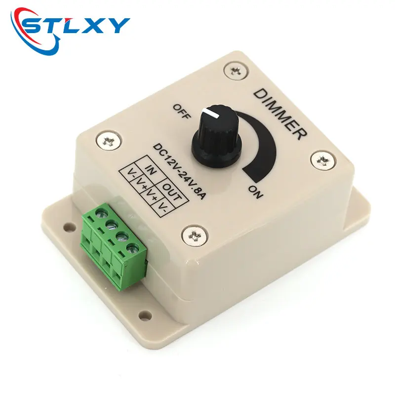 Voltage Regulator DC-DC Voltage Stabilizer 8A Power Supply Adjustable Speed Controller DC 12V LED Dimmer 12 V