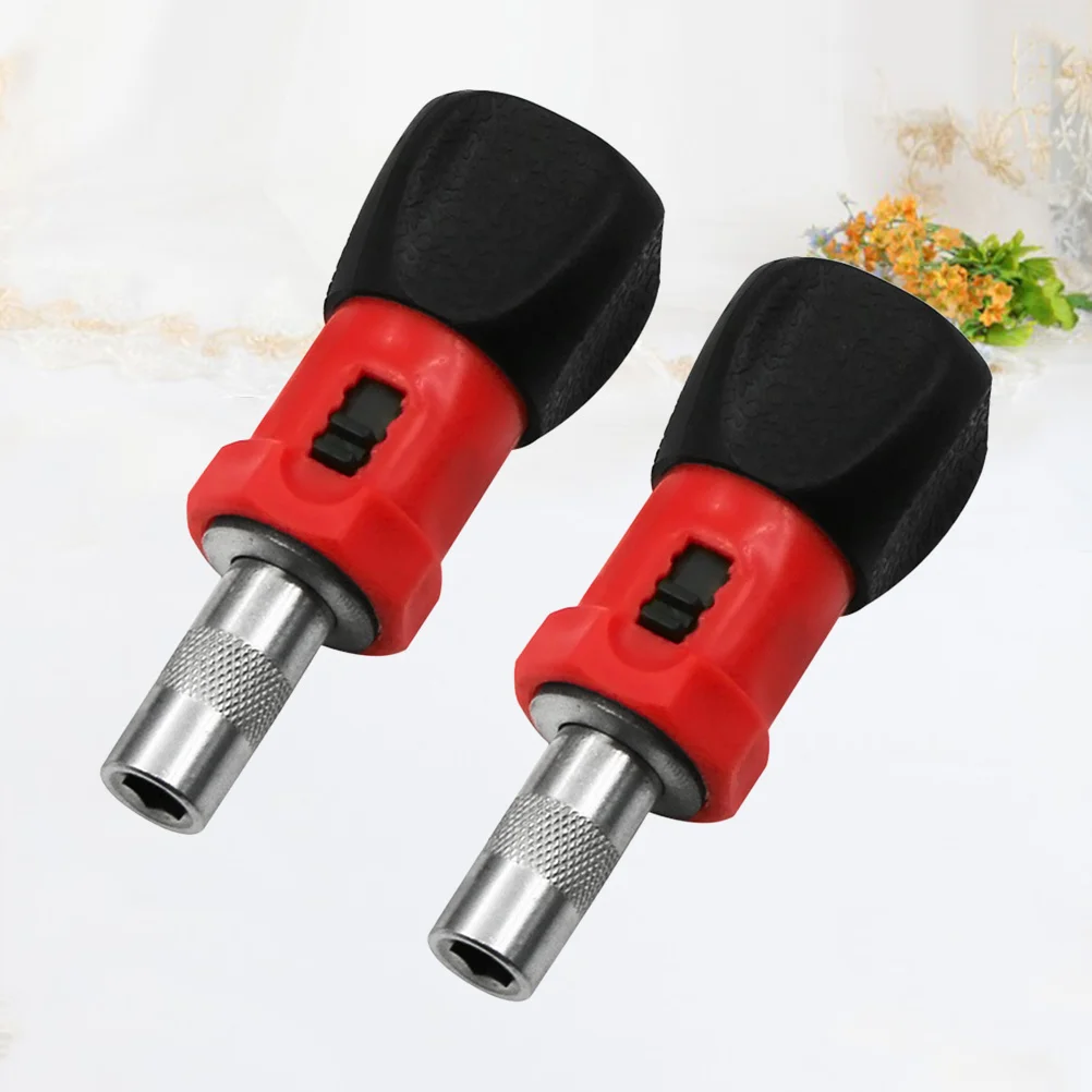 

2Pcs 6.35mm Bit Holding Screwdriver Handle with Cushion- Torque for Cordless Electric Handheld Drills Multi-Use Shaft