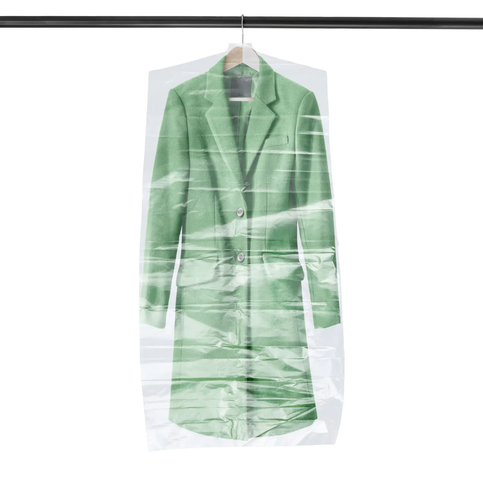 

4Pcs Garment Bags Transparent Clothes Dust Bag Wedding Dress Gown Travel Storage Suitable Wardrobe Use