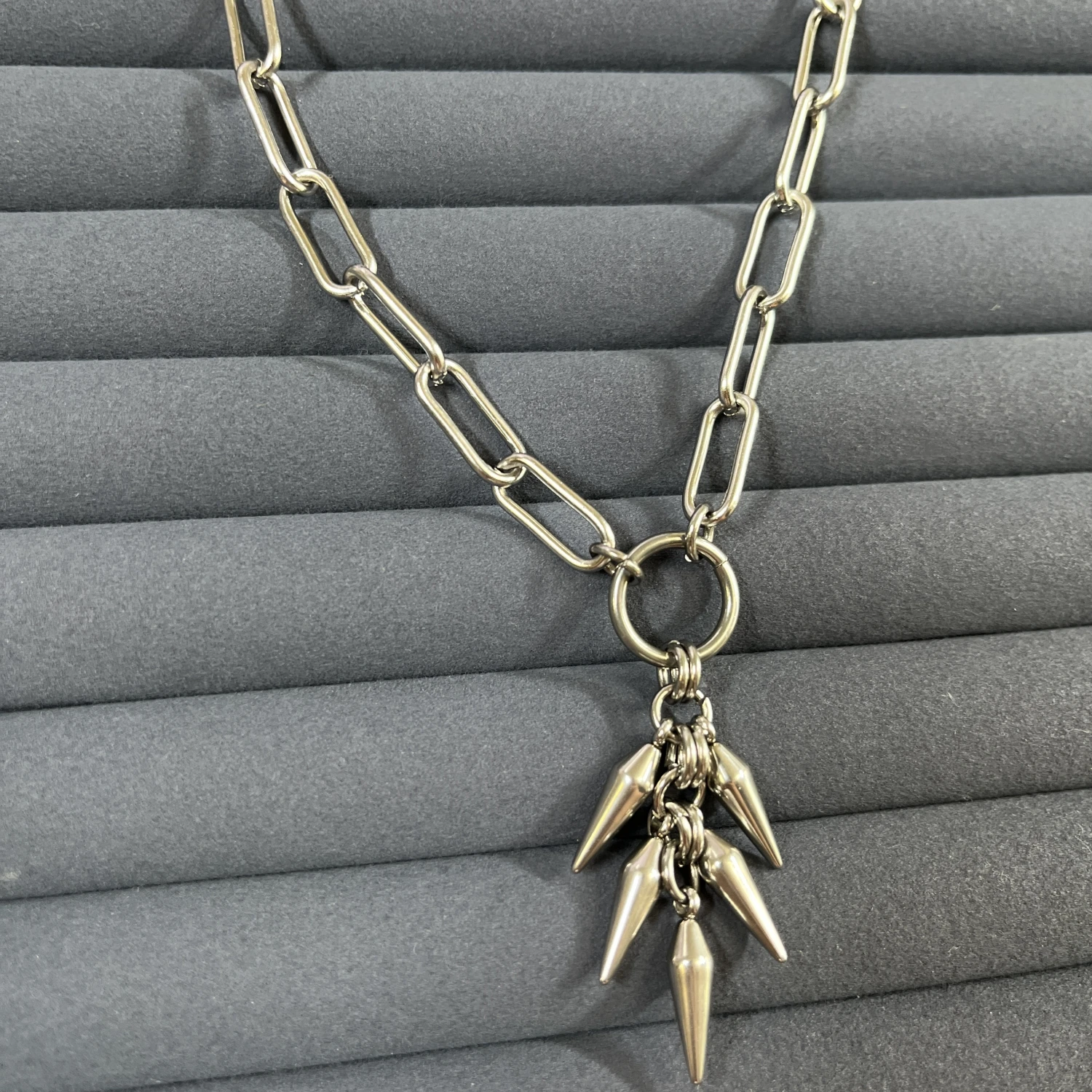 Punk Gothic Nieten-Halskette Vintage Choker Hip-Hop-Halskette für Party Geburtstag Männer Frauen Schmuck Geschenke