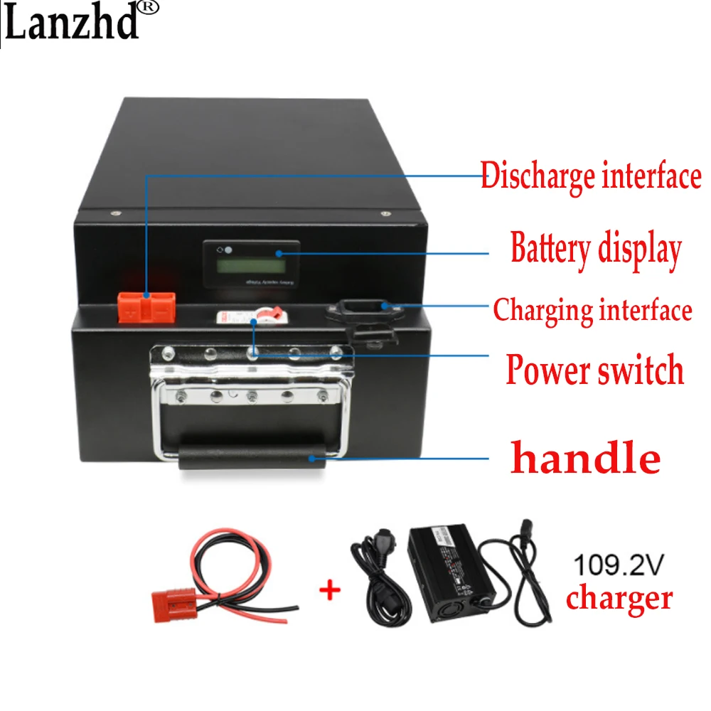 96V lithium battery pack 20AH sightseeing car electric forklift electric motorcycle express modified electric vehicle battery