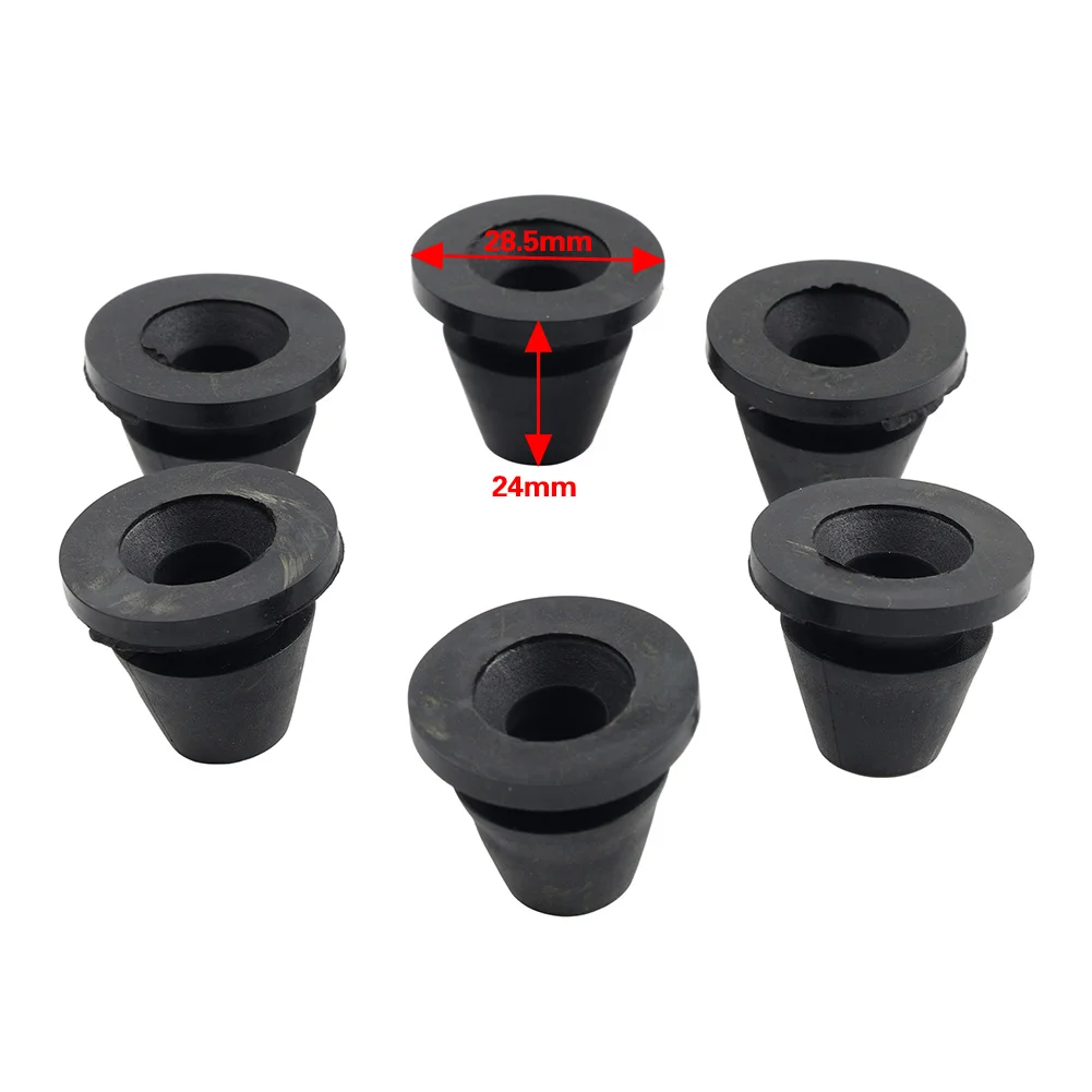 Motorbike Rubber Side Cover Grommets 6PCS/SET For Harley Davidson Touring Road Electra Glide 2008-2024