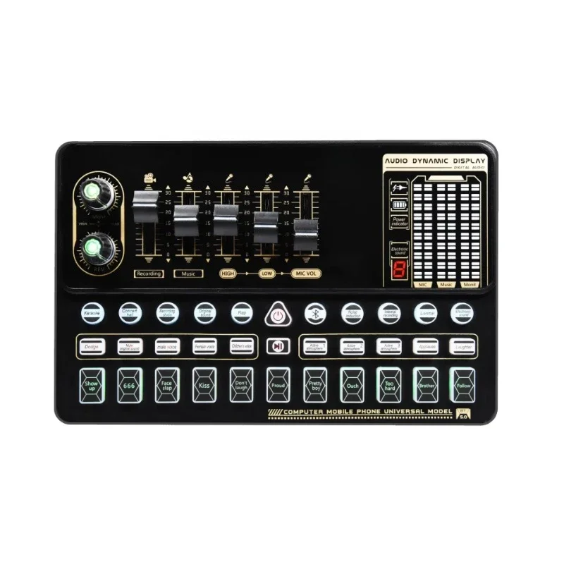 

Professional Sound Card Universal Serial Bus Karaoke Portable Recording Studio Podcast Digital Audio