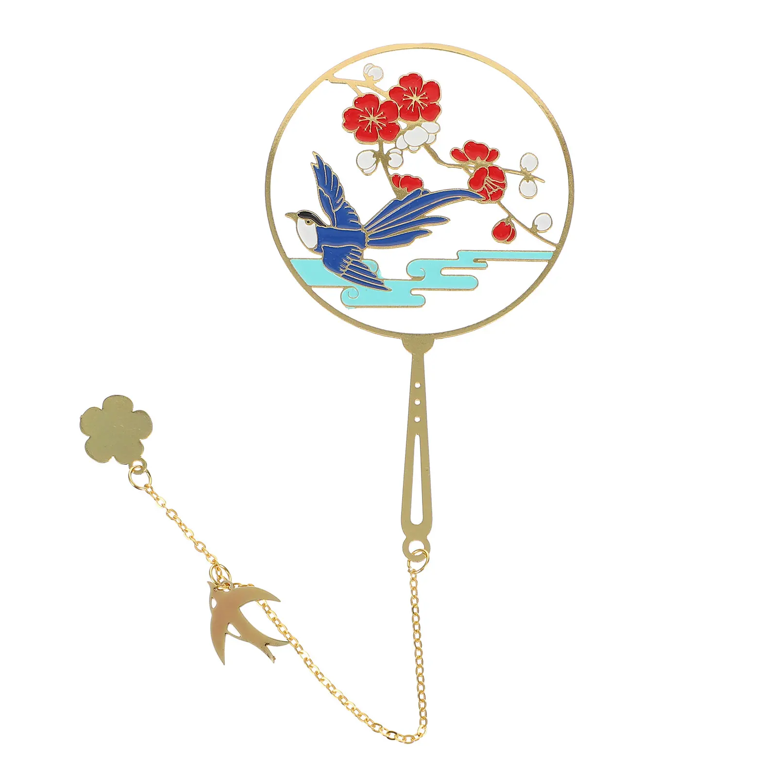 Retro-Lesezeichen, Oberflächenbehandlung, Lesezeichen, ausgehöhltes Metall, sicheres Lesen für Studenten im chinesischen Stil