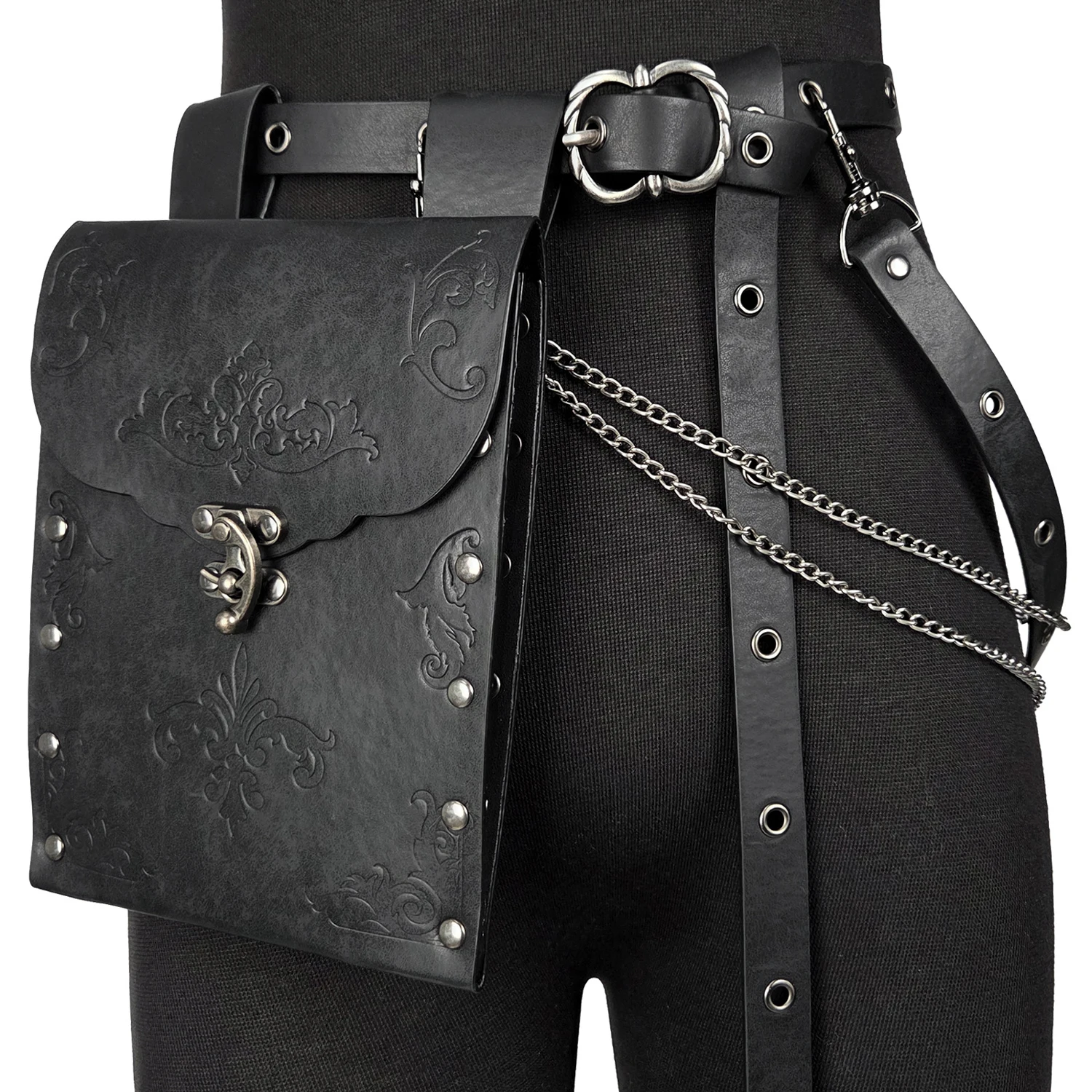 القرون الوسطى عصر النهضة حقيبة بحزام سلتيك فايكنغ عملة الحقيبة Steampunk محفظة للرجال النساء Larp تأثيري #1