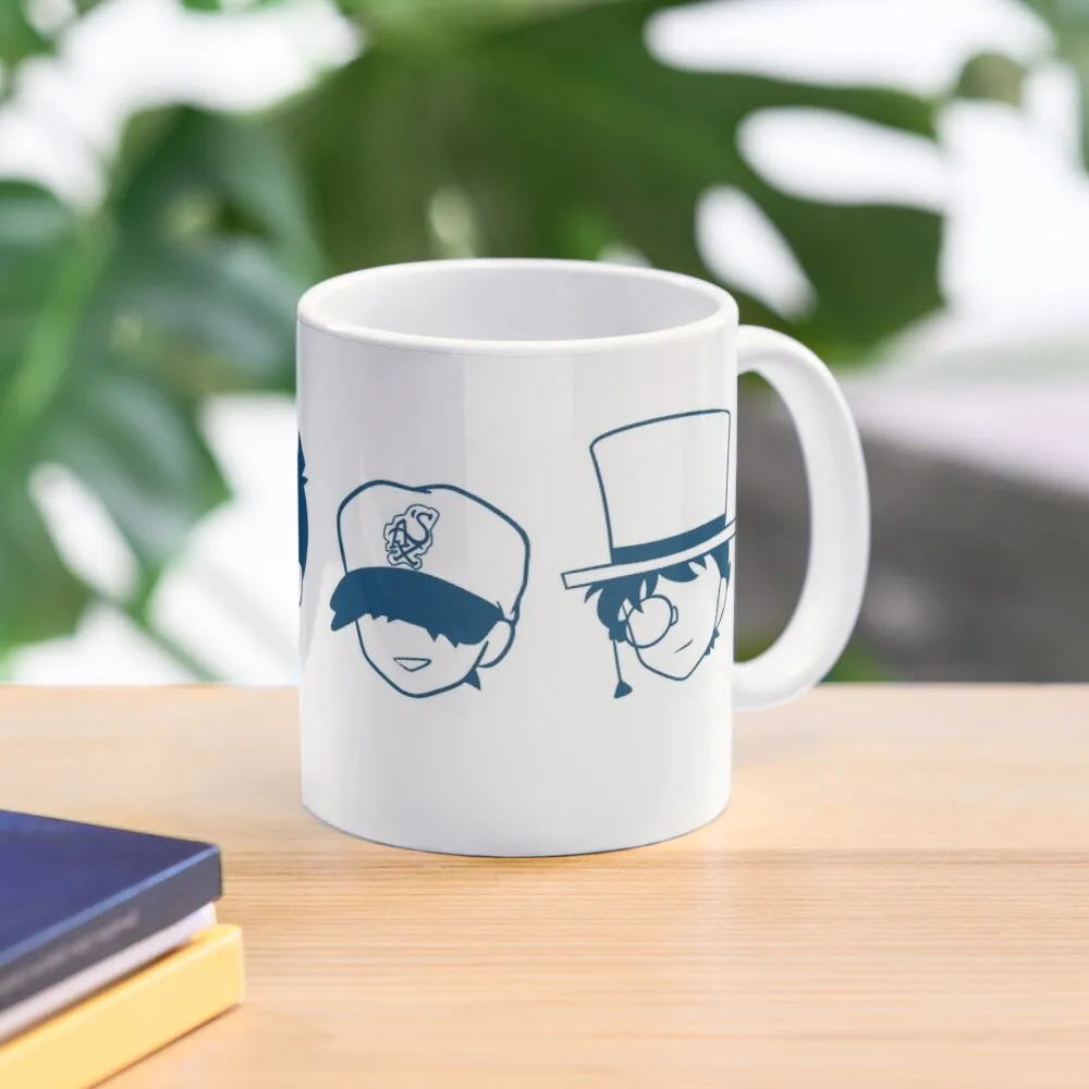 Detective Conan Icons Classic  Mug Drinkware Photo Cup Handle Round Gifts Tea Image Design Coffee Picture Printed Simple