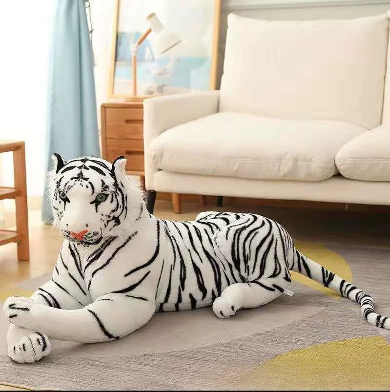 23-25CM echtes Plüsch-Tiger-Puppe, Kinderspielzeug, niedliches Stofftier-Spielzeug, präsentiert gute Qualität, stehende Dekoration