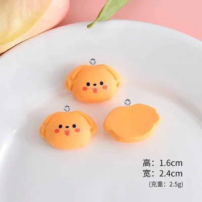 10Pcs Mini Cartoon Cat Dog Resin Charms Adorable Animal Pendants Handcraft Findings for DIY Earrings Bracelets Keychains Jewelry