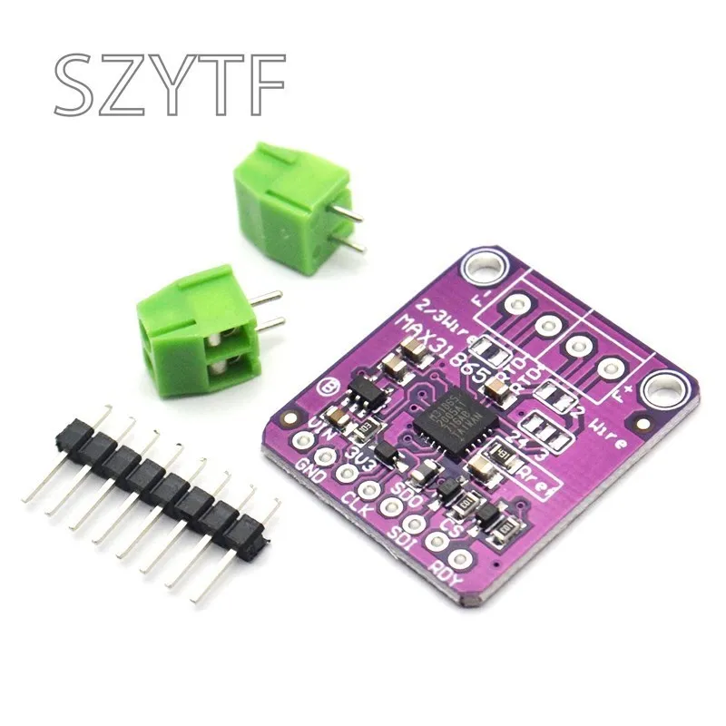 MAX31865 Temperature Sensor Module GY-MAX31865 RTD Digital Conversion Module Electronic DIY Board PT100-PT1000 for Arduino