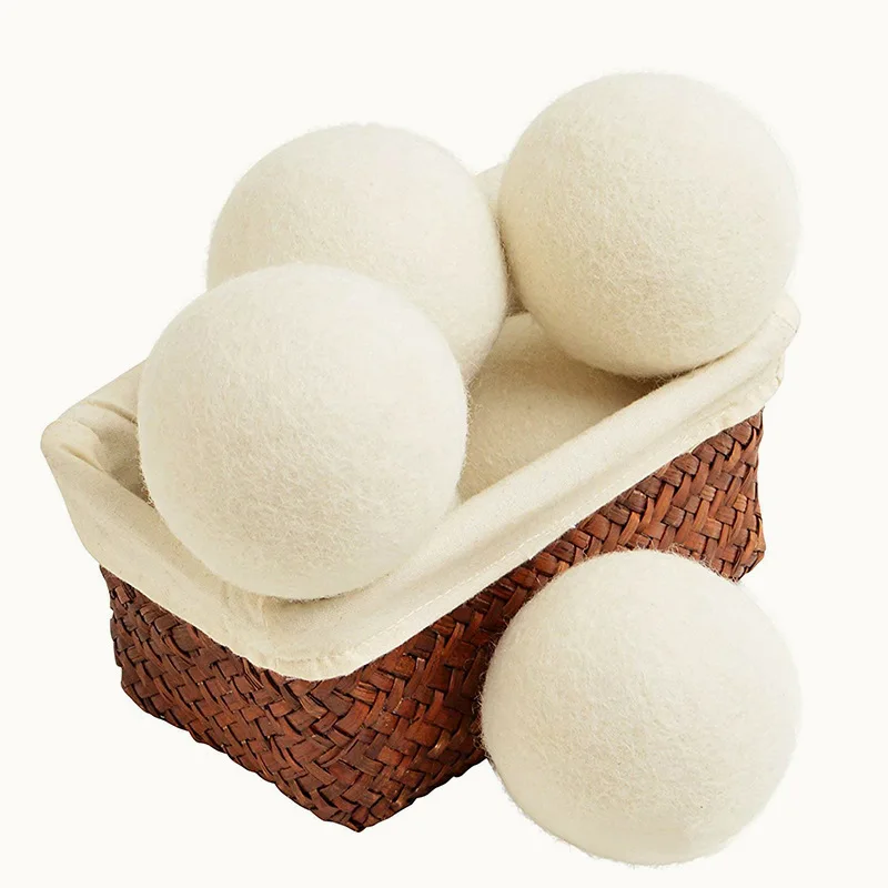 Felt Balls Wool Drying Balls 6-7cm Clothes De-Static Laundry Balls Dryer Wool Balls Dryer Balls