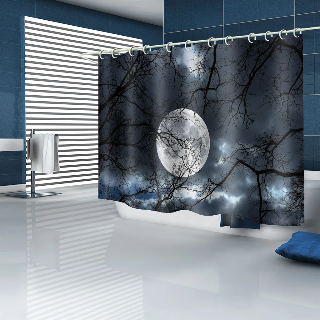 

Photo 3D Printed Shower Curtain Waterproof nature scenery curtains 3D Printing Modern Fashion Home Decor
