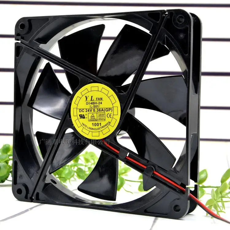 

Y.L. Fan Yue Lun 14cm 24v 0.36a 14025 D14BH-24 Power Ultra-Quiet Fan