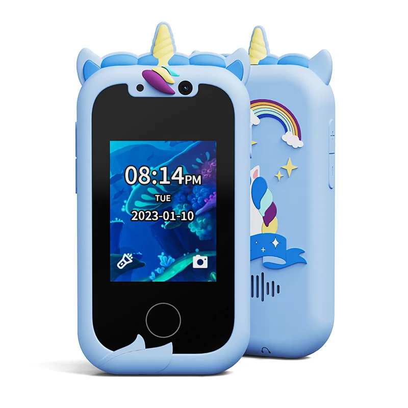 Kids Smart Phone Camera Toys Children Phone Educational Toys Musical Toy Unicorn Baby Mobile Selfie Camera MP3 Player Gifts