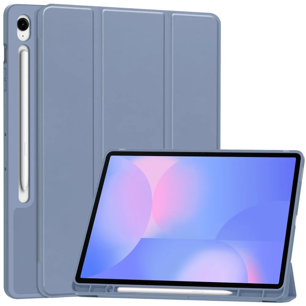 

Чехол для Samsung Tab S10 FE Plus с держателем для карандашей, мягкая задняя подставка, магнитный чехол для Funda Galaxy tab S10 FE + 13,1-дюймовый чехол