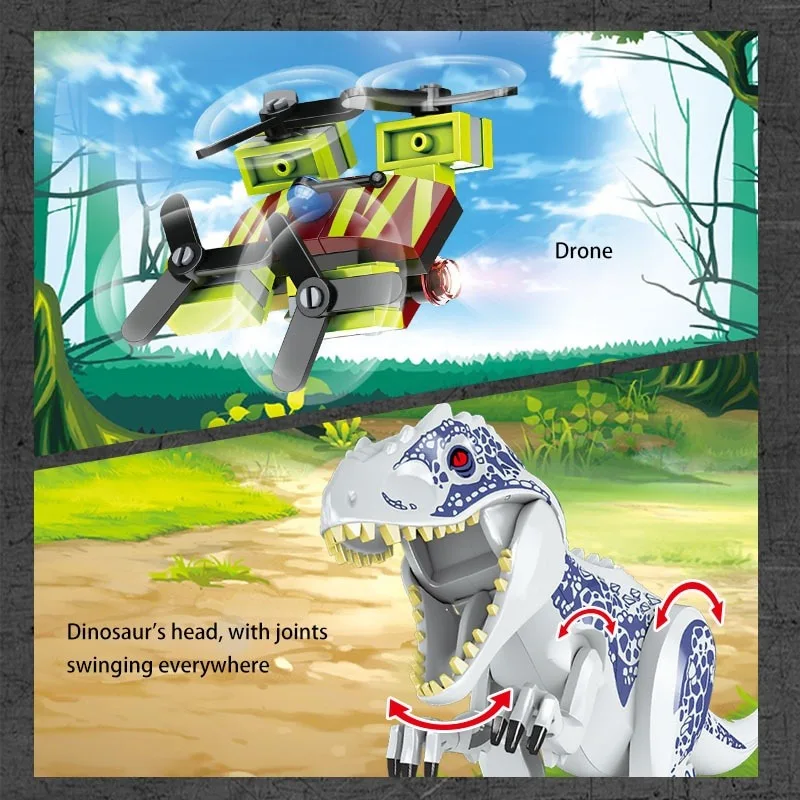 Technische ideeën Expert Jurassic Dinosaur Animal Park World 2-bouwstenen Dinosaur Bricks Speelgoed voor kinderen Kinderen Vakantiecadeau