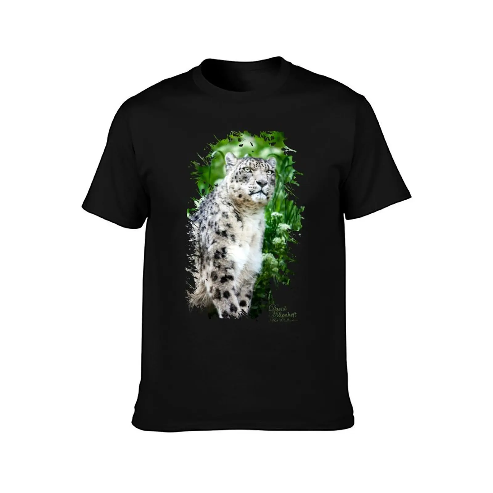 Snow Leopard stickers T-Shirt Anti-Perspiration Workout Top