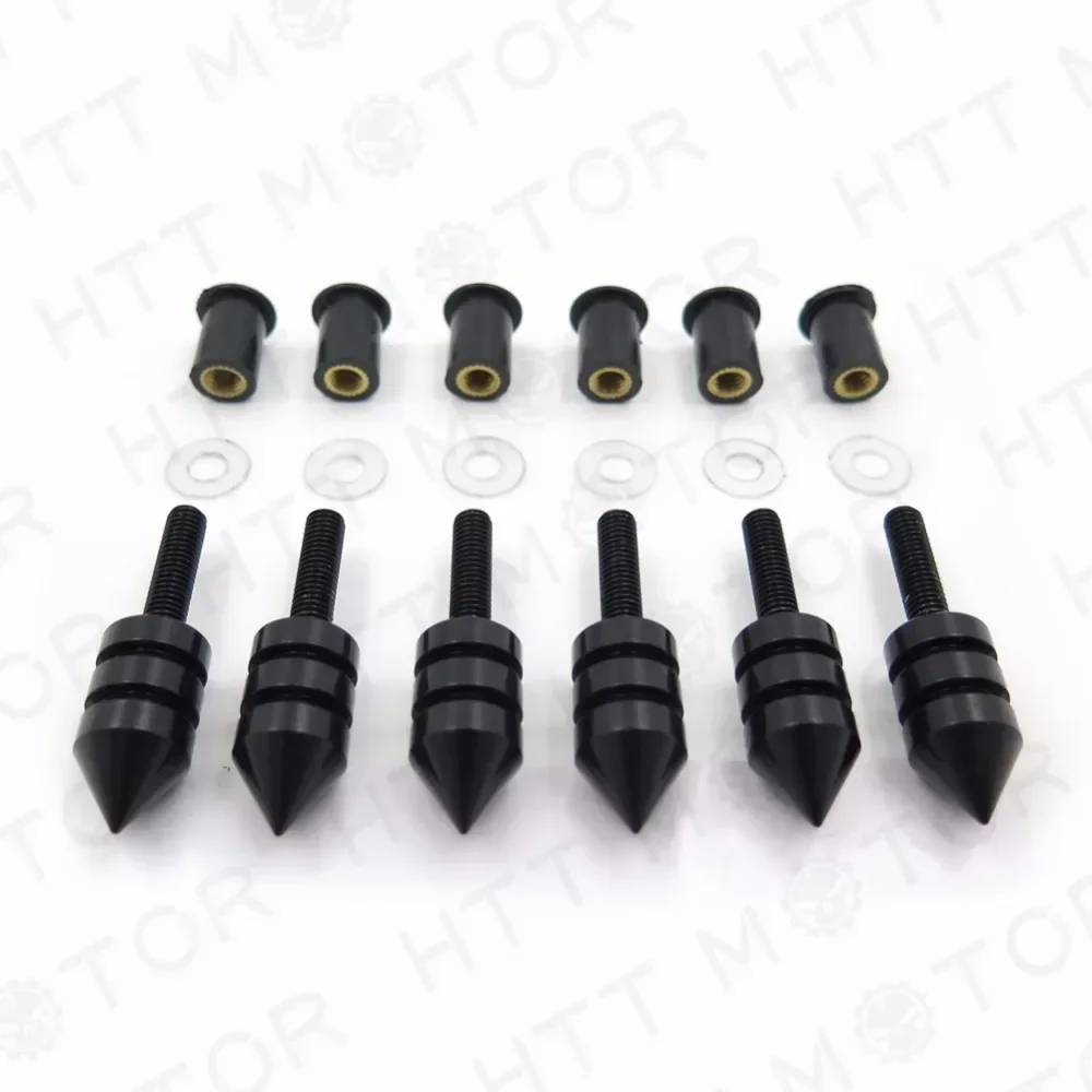 Universal Motorcycle Windscreen Spike Bolt Kit Well Nuts/ Bolts/ Washers/Screws For Honda/Kawasaki/Suzuki/Yamaha(All Model Year)