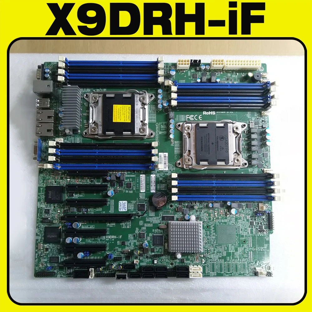 X9DRH-iF For Supermicro Server Motherboard Xeon E5-2600 V1/V2 Family LGA2011 ECC DDR3