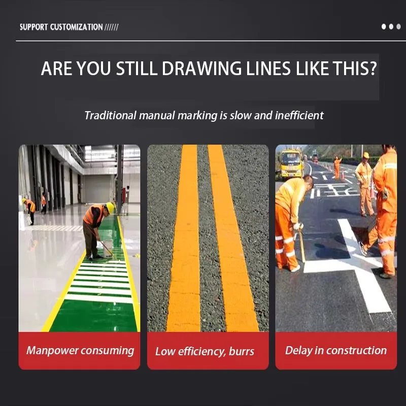 Self Propelled Road Marking Machine 50mm Thermoplastic Paint Line Road Marking Machine