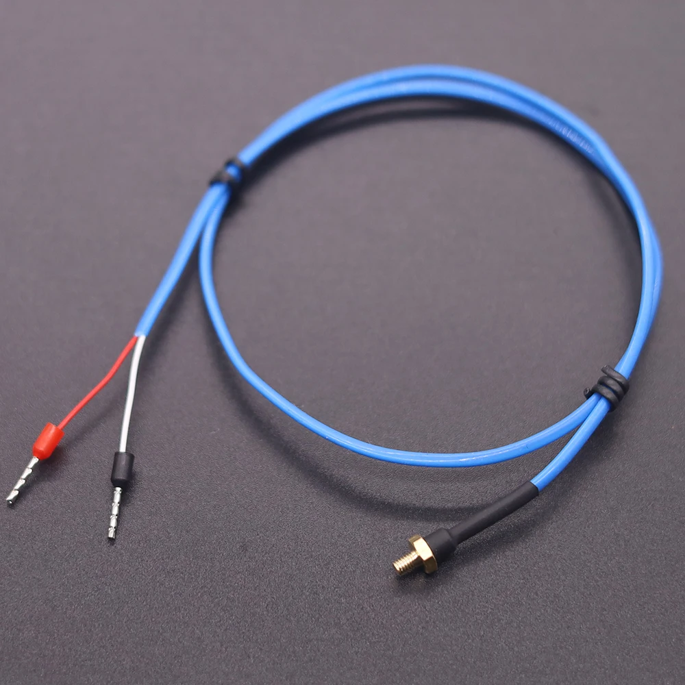 3D printer temperature sensor M3 M4 screw 0~260 Celsius thermocouple with blue PTFE cable wire