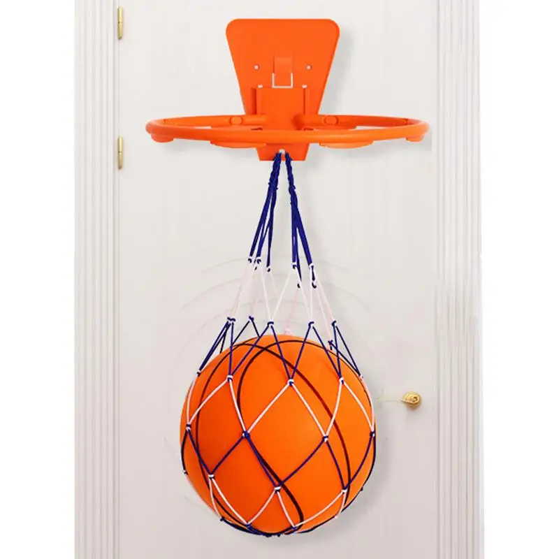 

Silent Basketball Basketball Hoop Rim Indoor Wall Mount With Net Wall Mount Basketball Goal Hangings For Practice Dribbling At