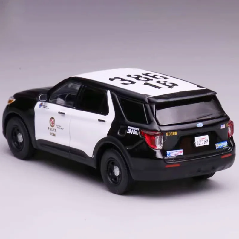 596 Diecast 1:64 Scale Explorer Police Alloy Car Model Collection Souvenir Gift Static Display Oranment
