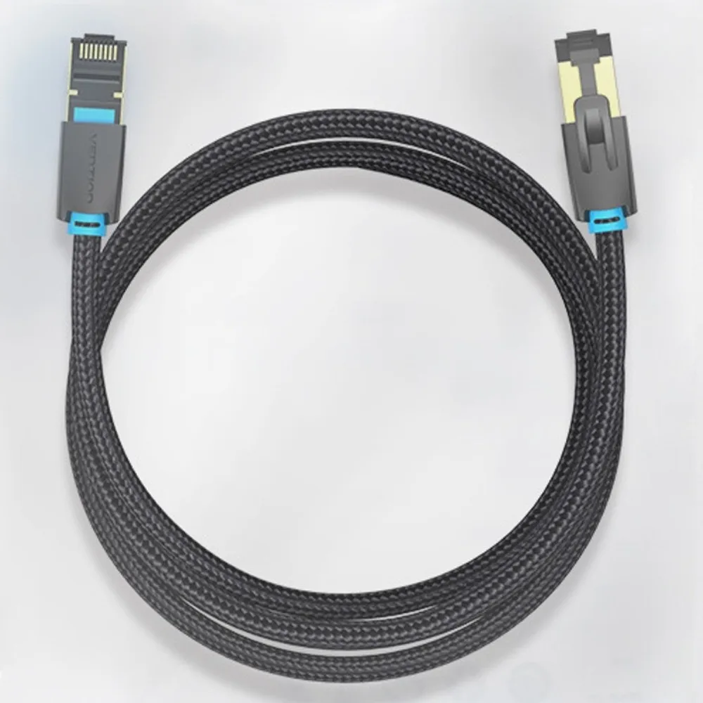 

Copper Wire Ethernet Extension Cord Double Shield 2000MHz CAT8 Ethernet Cable Round Head Durable Cat 8 Patch Cable Laptop