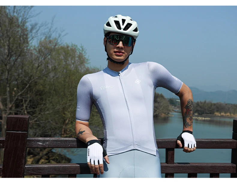 INBIKE Professionelles Radtrikot für Herren, Sommer, atmungsaktiv, schnell trocknend, kurzärmelig, für Rennradfahren, mit Taschen – Detail 13
