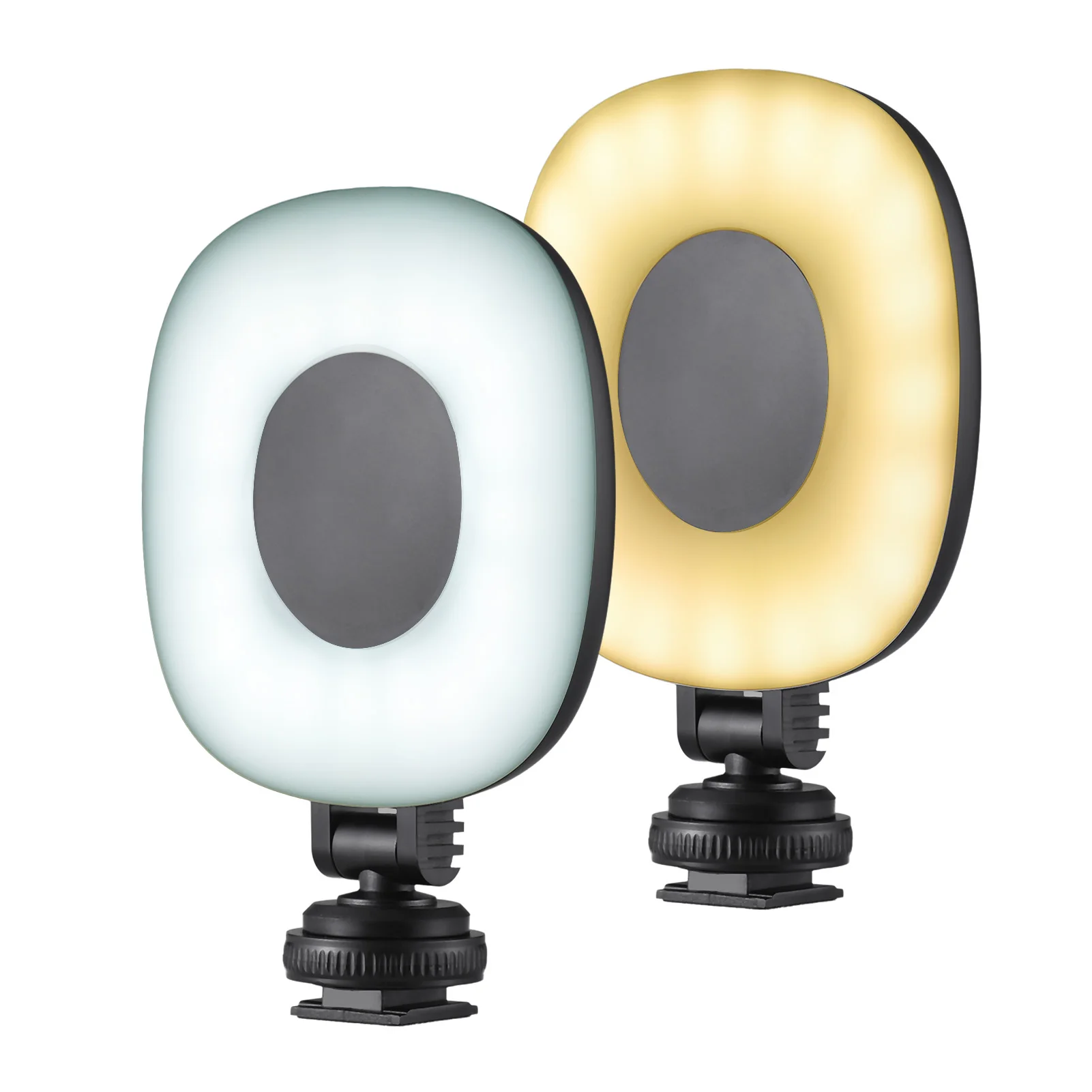 2 حزمة جيب LED الفيديو الضوئي ضوء الكاميرا التصوير الفوتوغرافي LED ملء الضوء 3 أوضاع الإضاءة 3 مستويات سطوع المدمج في البطارية مع