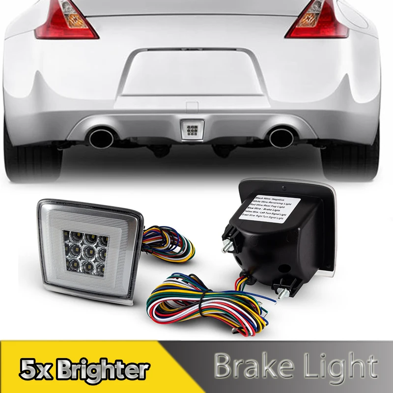 

1Pcs No Error For Nissan 370Z 2009-2019 LED Fog Light 5-in-1 Rear 4Th Brake Reversing Lamps For Nissan Juke Sentra Nismo