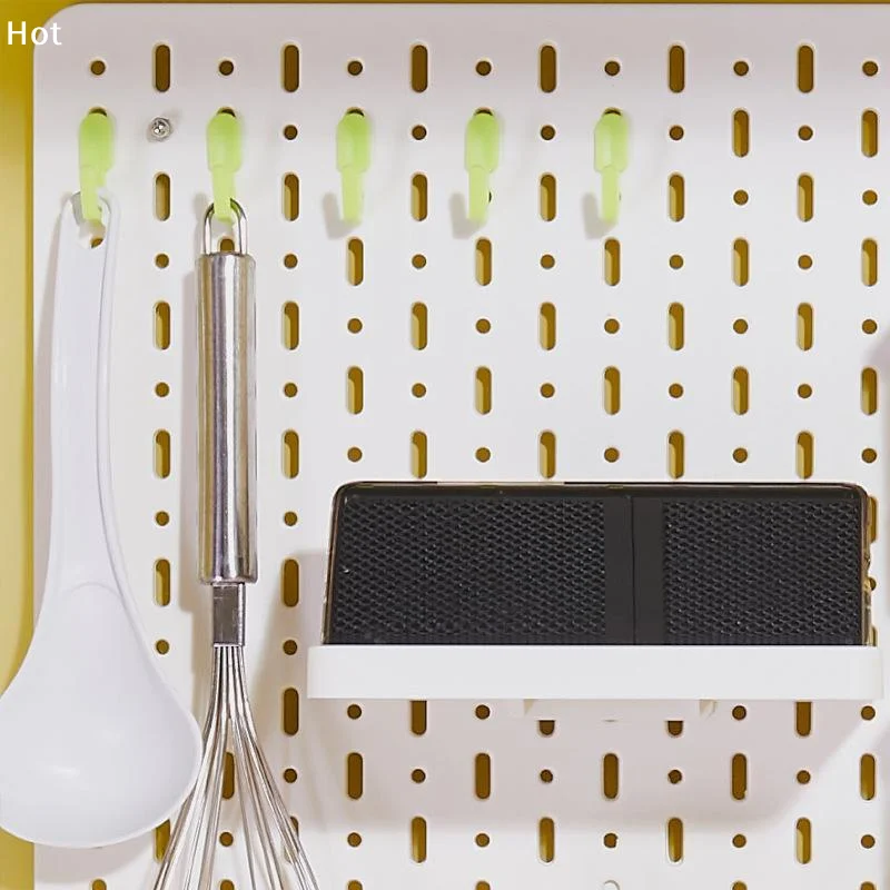 10Pcs Storage Rack Organizer Hole Board Hook J Shape Hardware Tool Oblique Hanger Utility Locking Kit Wall Mount Pegboard Hooks
